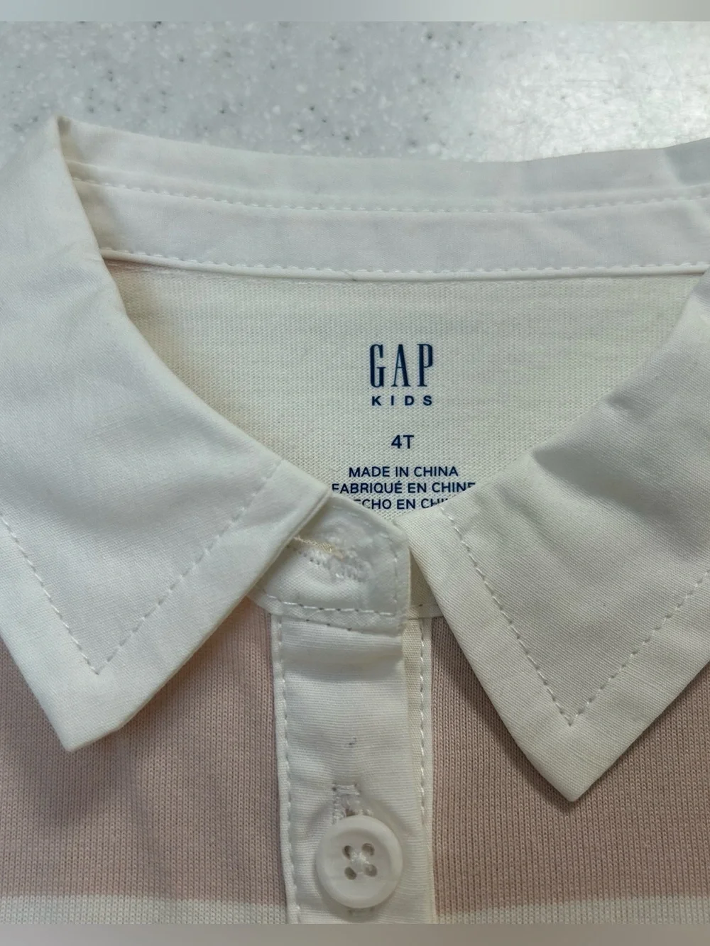 NWT Baby Gap Rugby Polo Dress G Patch Bear Embroidered Girls Size 4T